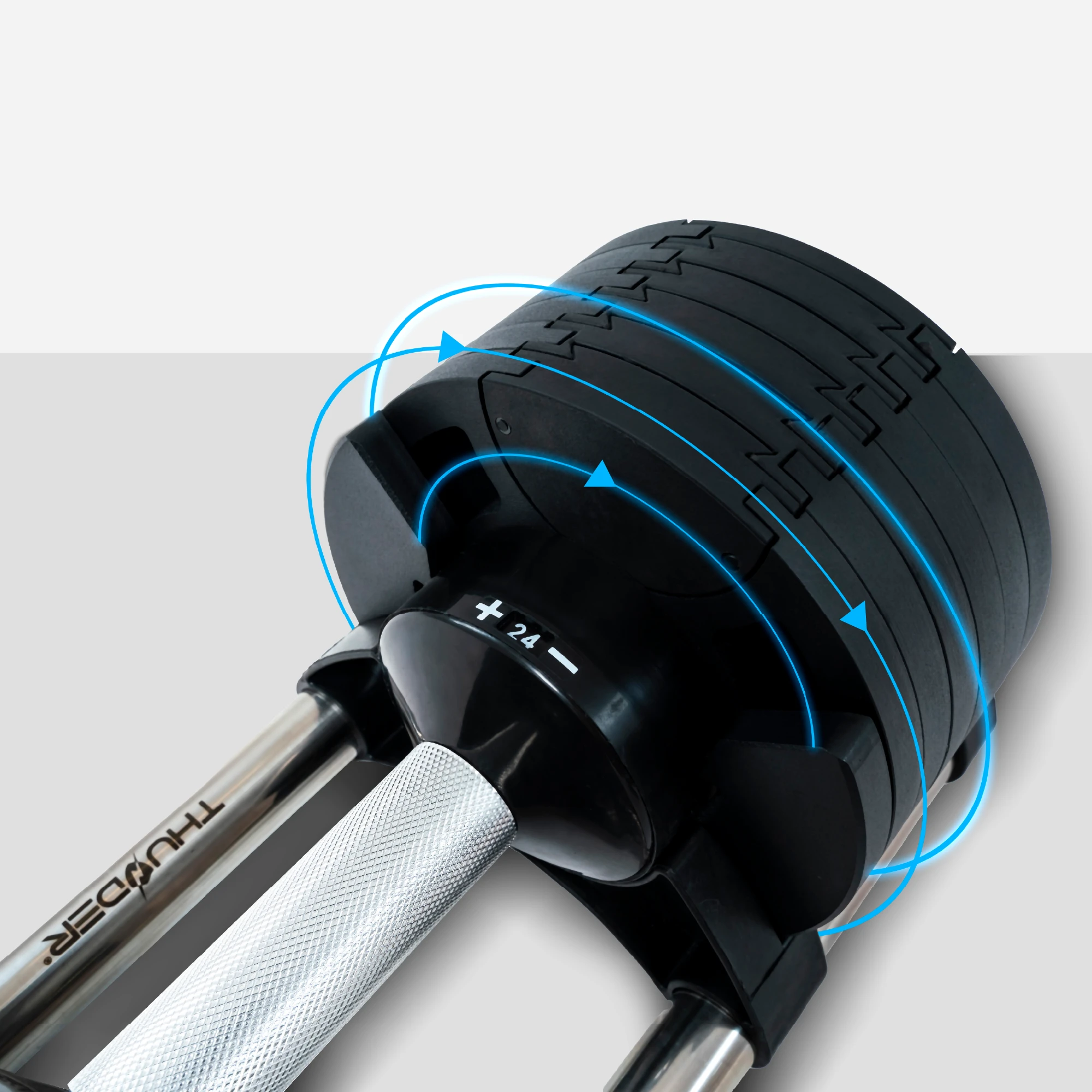 Гантель регульована Thunder GYM-01 2-24 кг (442648) - фото 3