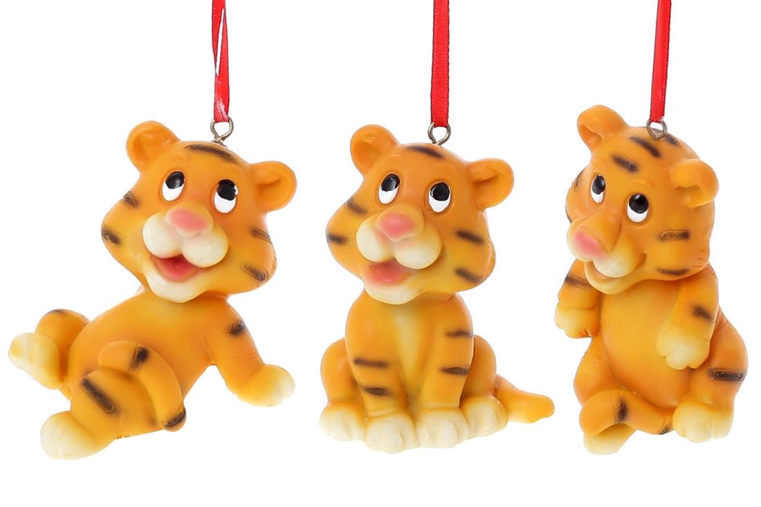 Новогодний подвеска BonaDi Тигрята 3 шт. (424-222)