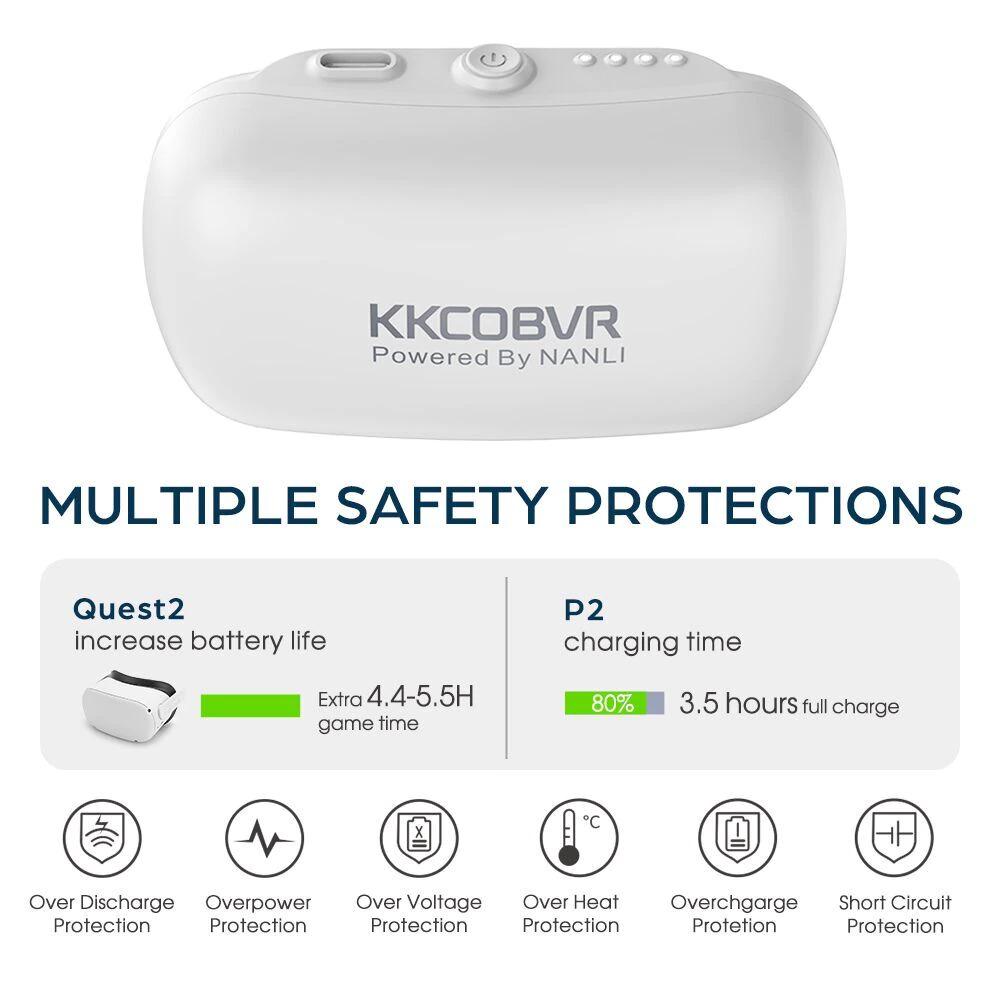 Батарея к креплениям с инфракрасным светом для Oculus Quest 2 10000 mAh (ACS-B10KKKKWIrFOQ2) - фото 3