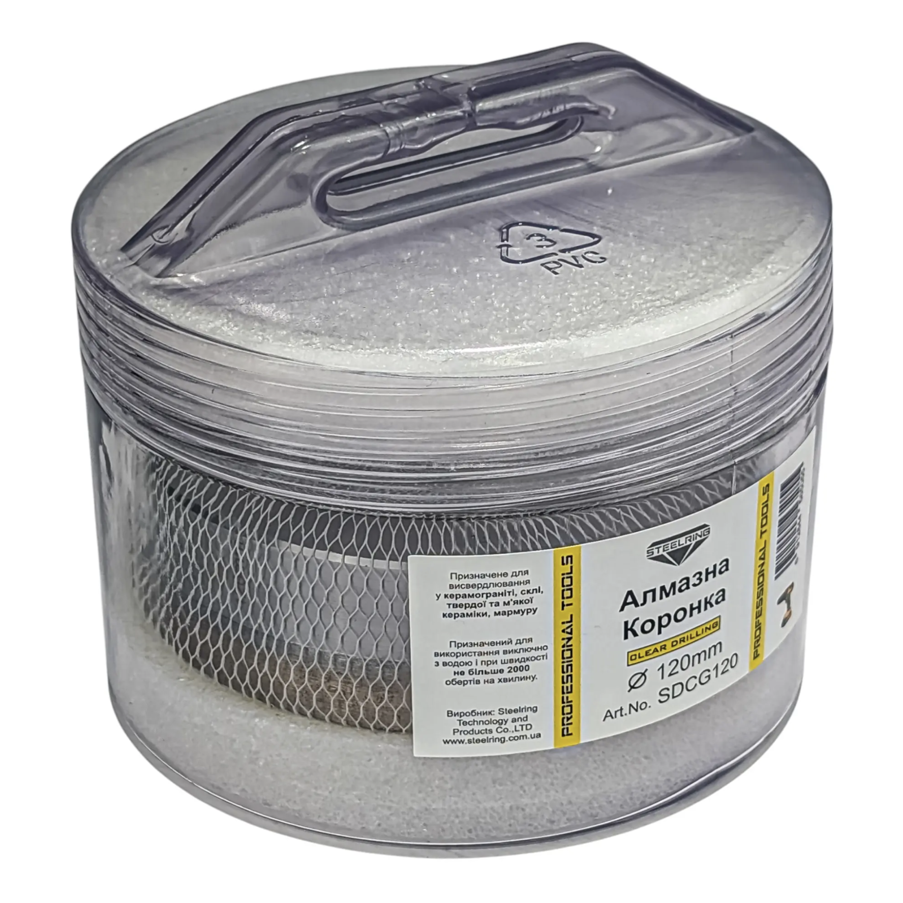 Коронка алмазная STEELRING Perfect 120 для керамики и стекла под дрель (SDCG120) - фото 5