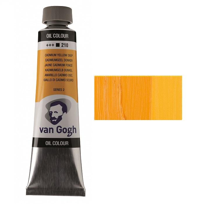 Олійна фарба Van Gogh туба 40 мл 210 Кадмій жовтий Темний (02052103)
