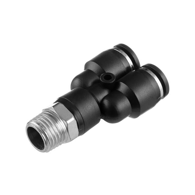 Соединение цанговое Y-образное Intertool для полиуретановых шлангов 8х8 мм 1/4" наружная резьба (PT-2377)