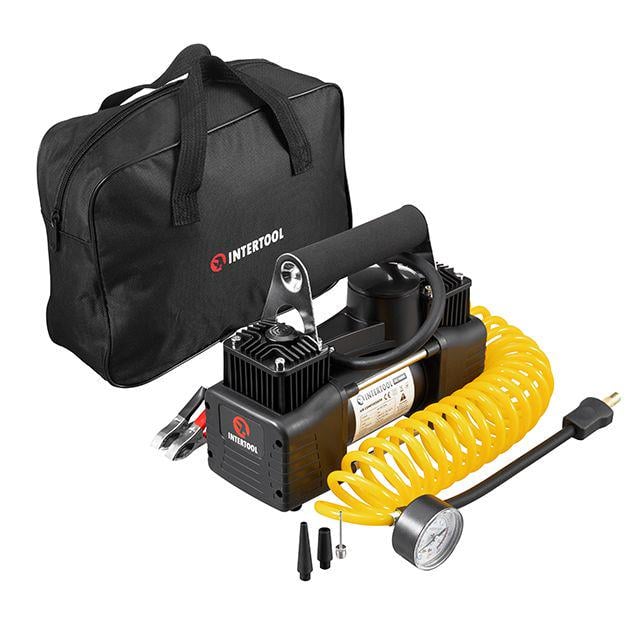 Компресор автомобільний Intertool 12 В 25 А два циліндри 30 мм 10 бар 0,25х2 м PU 4,5 м/3 м (AC-0005) Компресор автомобільний Intertool 12 В 25 А два циліндри 30 мм 10 бар 0,25х2 м PU 4,5 м/3 м (AC-0005)