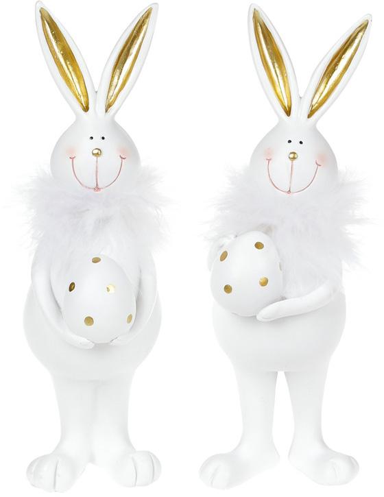 Набор статуэток Зайчик с яйцом 7х5х19 см полистоун 2 шт. (BD-823-901)