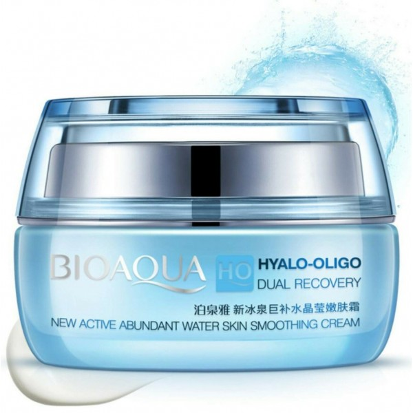 Крем для лица BIOAQUA Hyalo-Oligo Dual Recovery Smoothing Cream с олигомером гиалуроновой кислоты 50 г