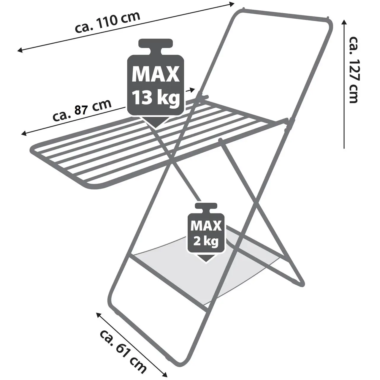 Сушилка для белья напольная Casa Si City 8 м (DAS302865) - фото 6