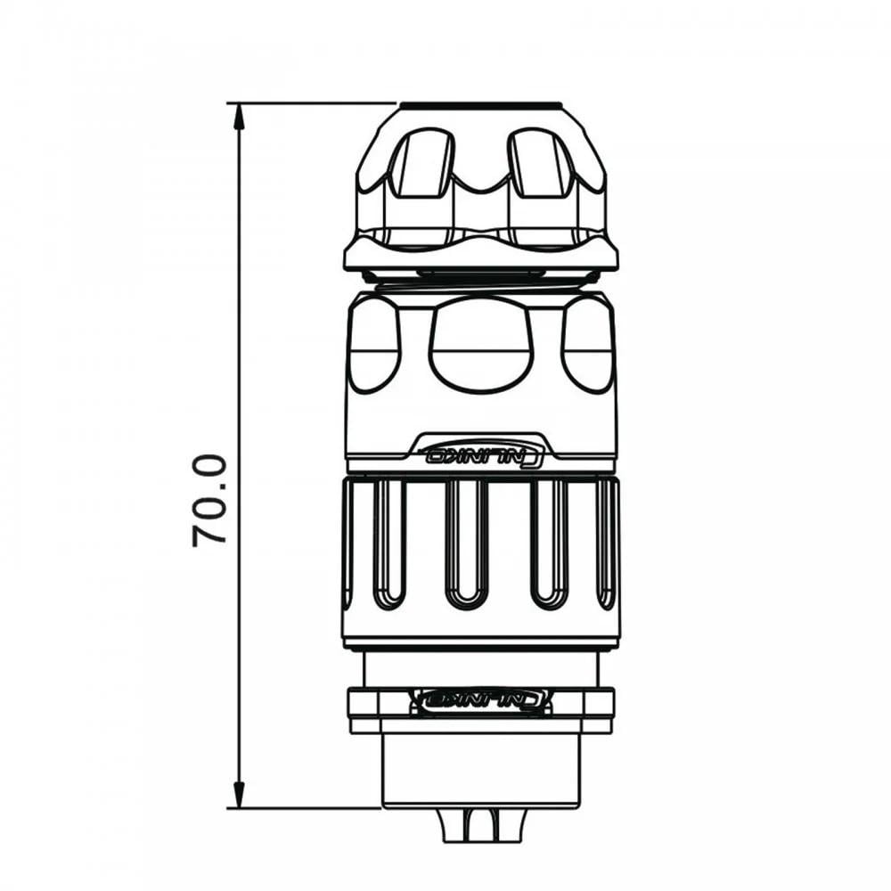 Роз'єм герметичний вилка CNLINKO pin7 YM-20-C07PE-02-001 (2338163267) - фото 6 Роз'єм герметичний вилка CNLINKO pin7 YM-20-C07PE-02-001 (2338163267) - фото 6