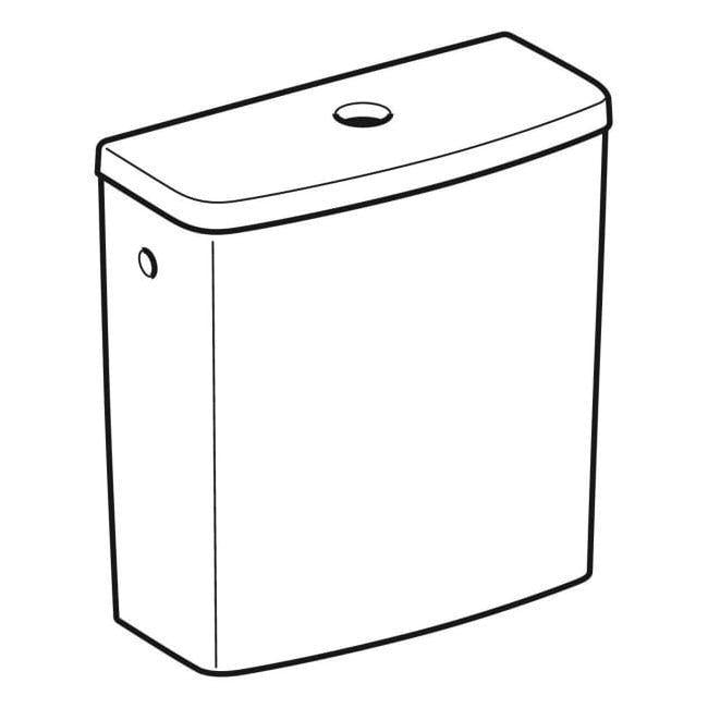 Бачок для унитаза Geberit Selnova Square Белый (501.578.01.1) - фото 2