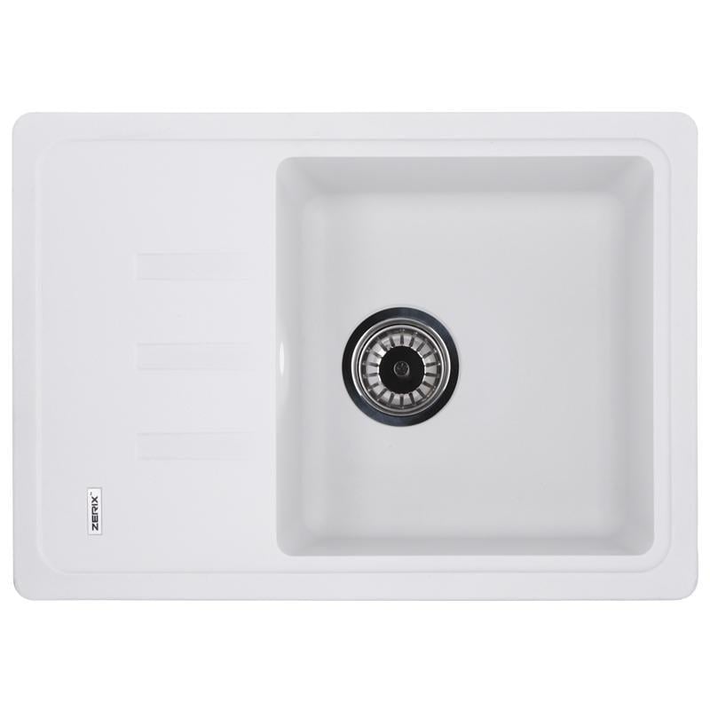 Кухонная мойка Zerix ZS-6243S-01 Белый (ZX4571)