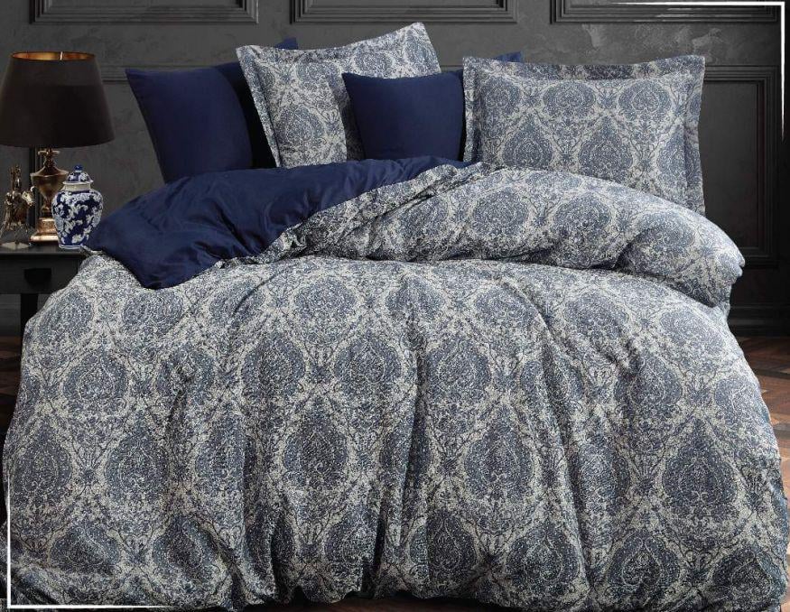 Постельное белье Dantela Karolina lacivert Жаккард Евро