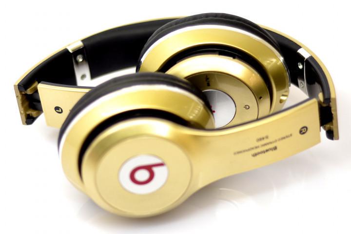 Наушники беспроводные S460 Bluetooth gold с MP3 плеером Золотистый (1009370904)