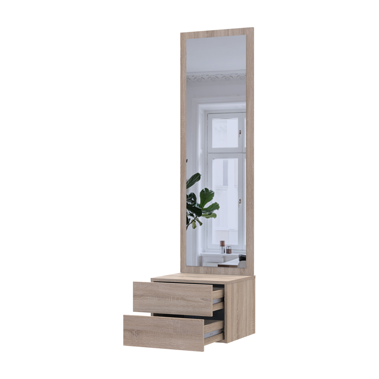 Передпокій Doros Сола 45х40х168,6 см Дуб сонома/Білий (26355594)