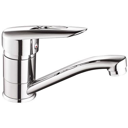 Смеситель для кухни Haiba Disk 555 гайка/излив 15 см (HB0058)