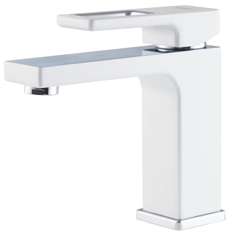 Змішувач для умивальника KOER KB-10009-04 Хром/Білий (KR5975)