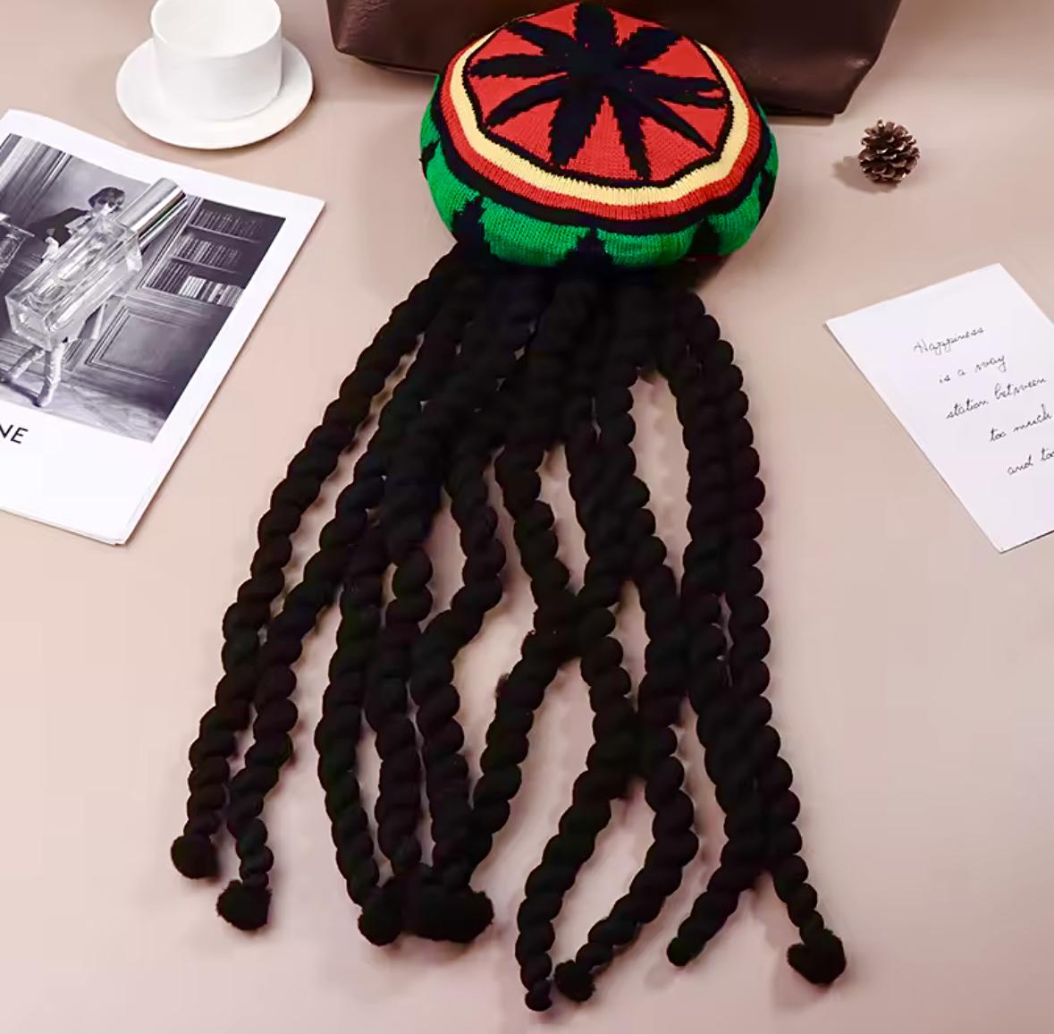 Шапка Wuke Боб Марли Ямайка с дредами унисекс one size - фото 2