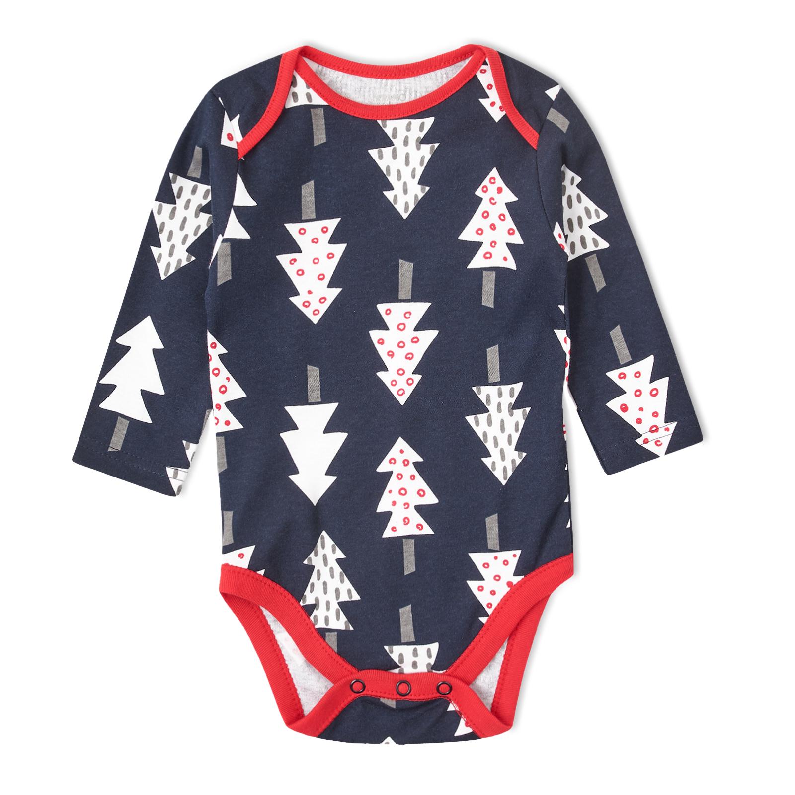 Боди с длинным рукавом Елочки 9-12 мес. 74-80 см