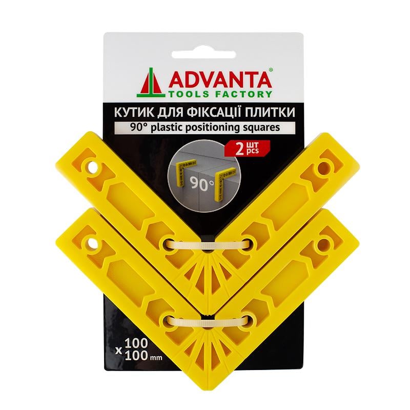 Уголок для фиксации плитки ADVANTA 100X100 90° 2 шт. (351 000)