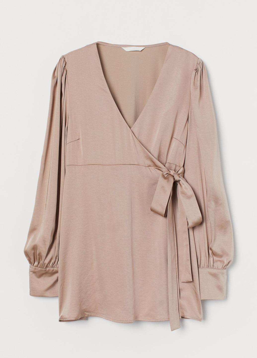 Блузка для вагітних H&M M Бежевий (X2103947908)