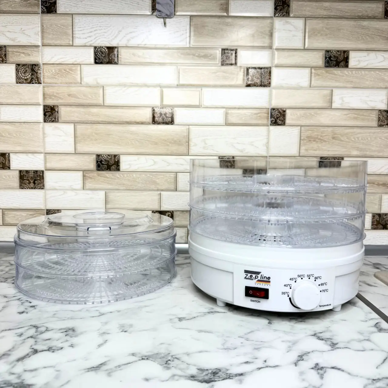 Сушилка для фруктов и овощей ZP-029 800W 5 секций (ML-04730) - фото 3 Сушилка для фруктов и овощей ZP-029 800W 5 секций (ML-04730) - фото 3