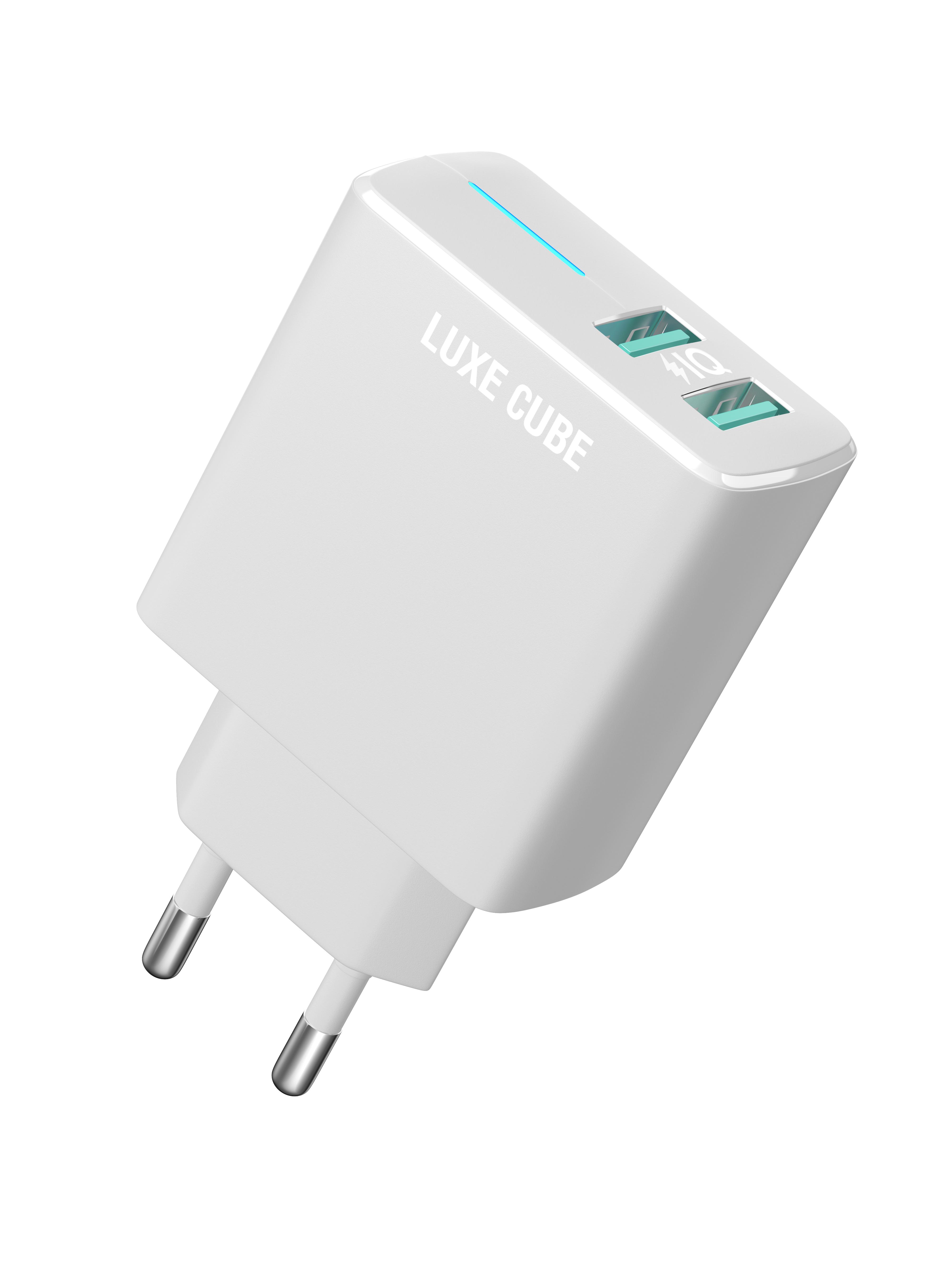 Зарядное устройство для Luxe Cube ULTRA 2,4 А Smart 12 Вт Белый (4826986900792)