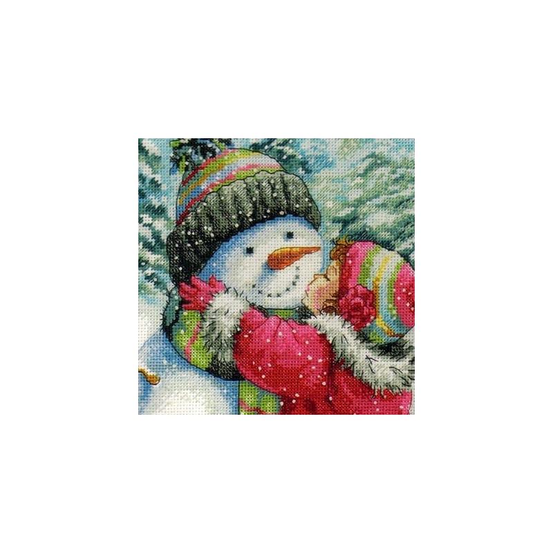 Набор для вышивания крестиком Dimensions 70-08833 A Kiss for Snowman (931)