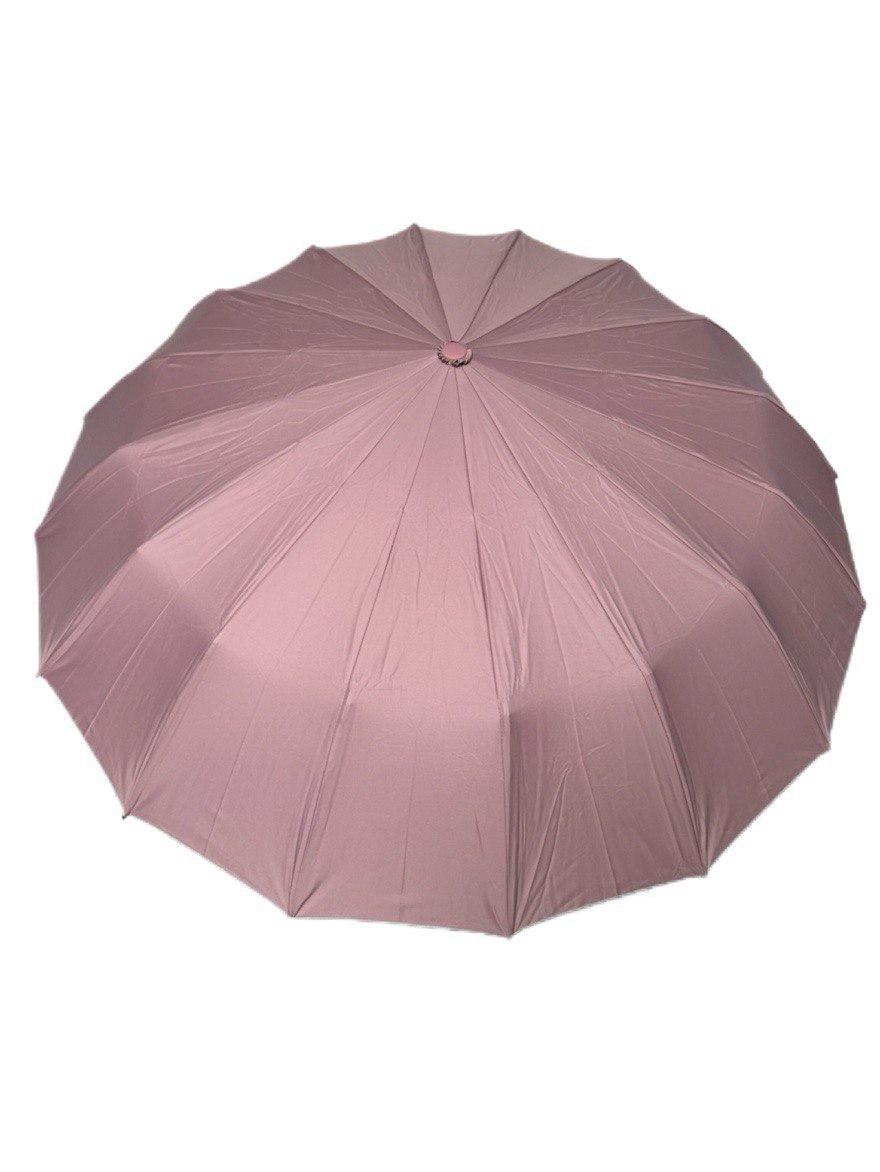 Парасолька-автомат Toprain Umbrella однотонна 16 спиць зі сріблом під куполом Пудровий (4016/11) - фото 4 Парасолька-автомат Toprain Umbrella однотонна 16 спиць зі сріблом під куполом Пудровий (4016/11) - фото 4