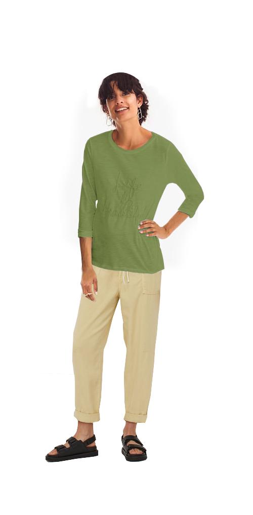 Лонгслив женский C&A S Хаки (20769921b18)