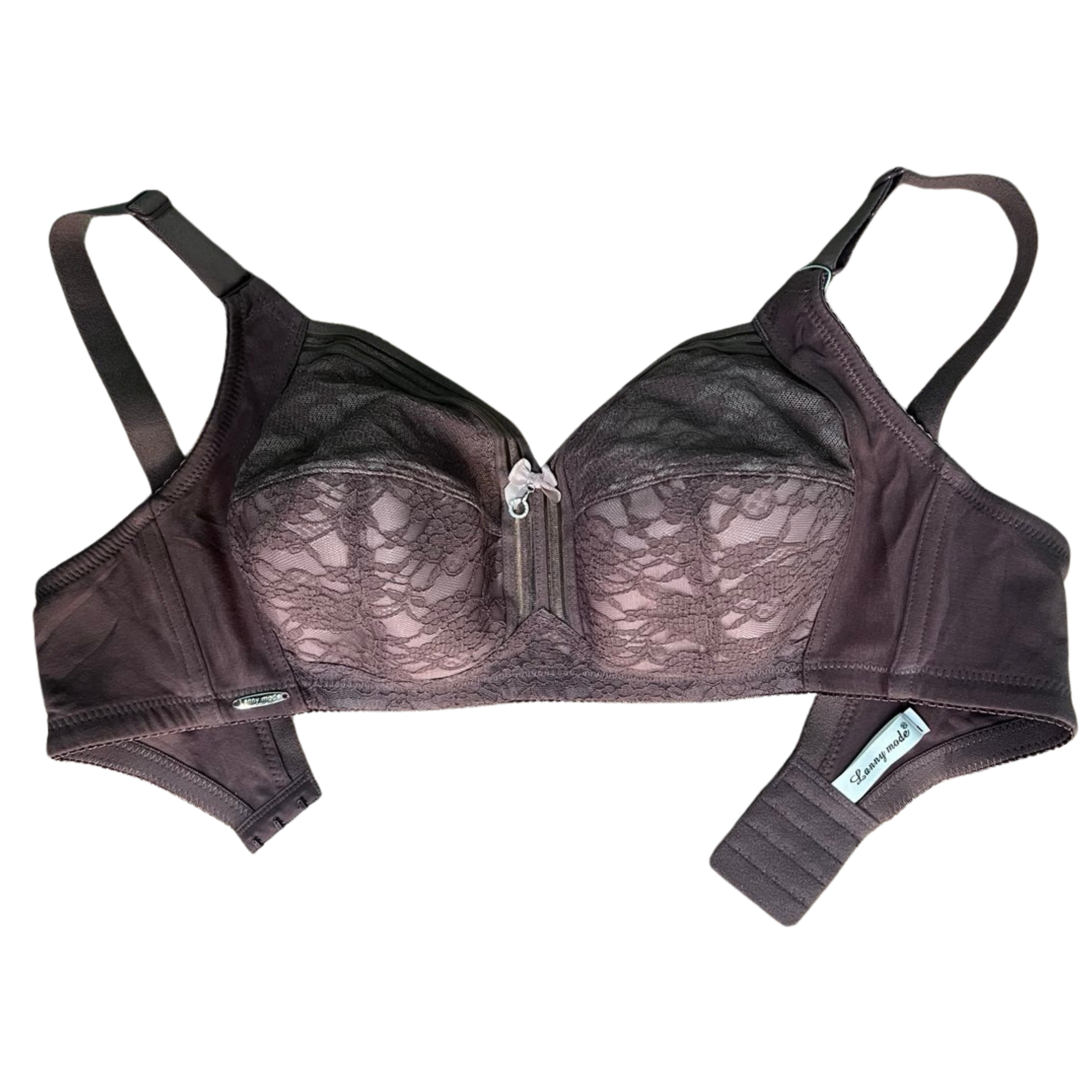 Бюстгальтер без косточек Lanny Mode тонкий кружевной 90D Сливовый (8240) - фото 4 Бюстгальтер без косточек Lanny Mode тонкий кружевной 90D Сливовый (8240) - фото 4
