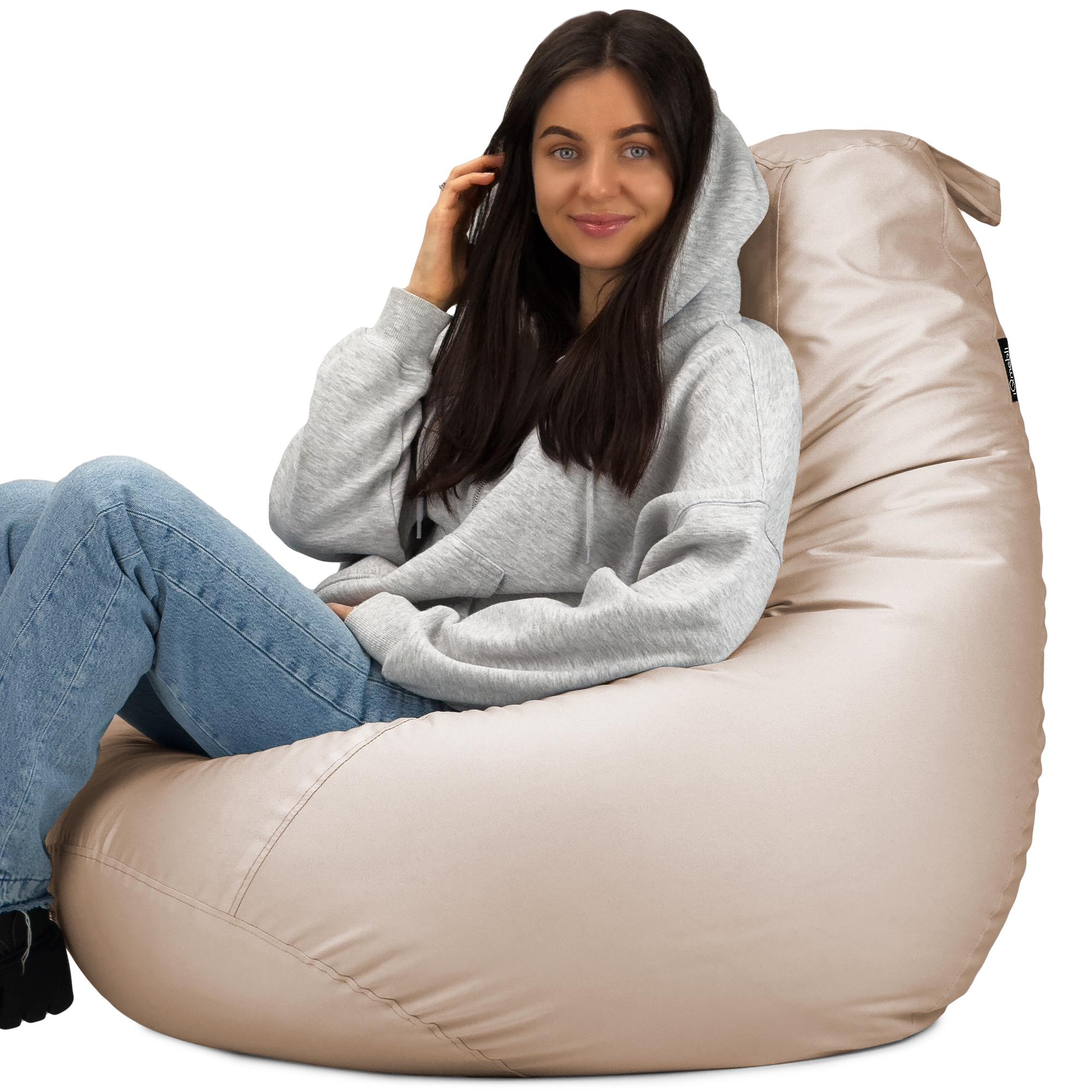 Кресло-мешок Студия Комфорта Груша оксфорд флекс 120х85 см Бежевый (9012214) - фото 6 Кресло-мешок Студия Комфорта Груша оксфорд флекс 120х85 см Бежевый (9012214) - фото 6