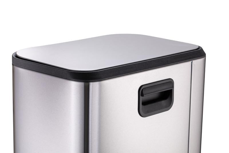 Ведро для мусора с плавным закрытием MIXXUS Cubic-TC0105 SS Color прямоугольное 5 л Нержавеющая сталь (OL-MI7088) - фото 2 Ведро для мусора с плавным закрытием MIXXUS Cubic-TC0105 SS Color прямоугольное 5 л Нержавеющая сталь (OL-MI7088) - фото 2