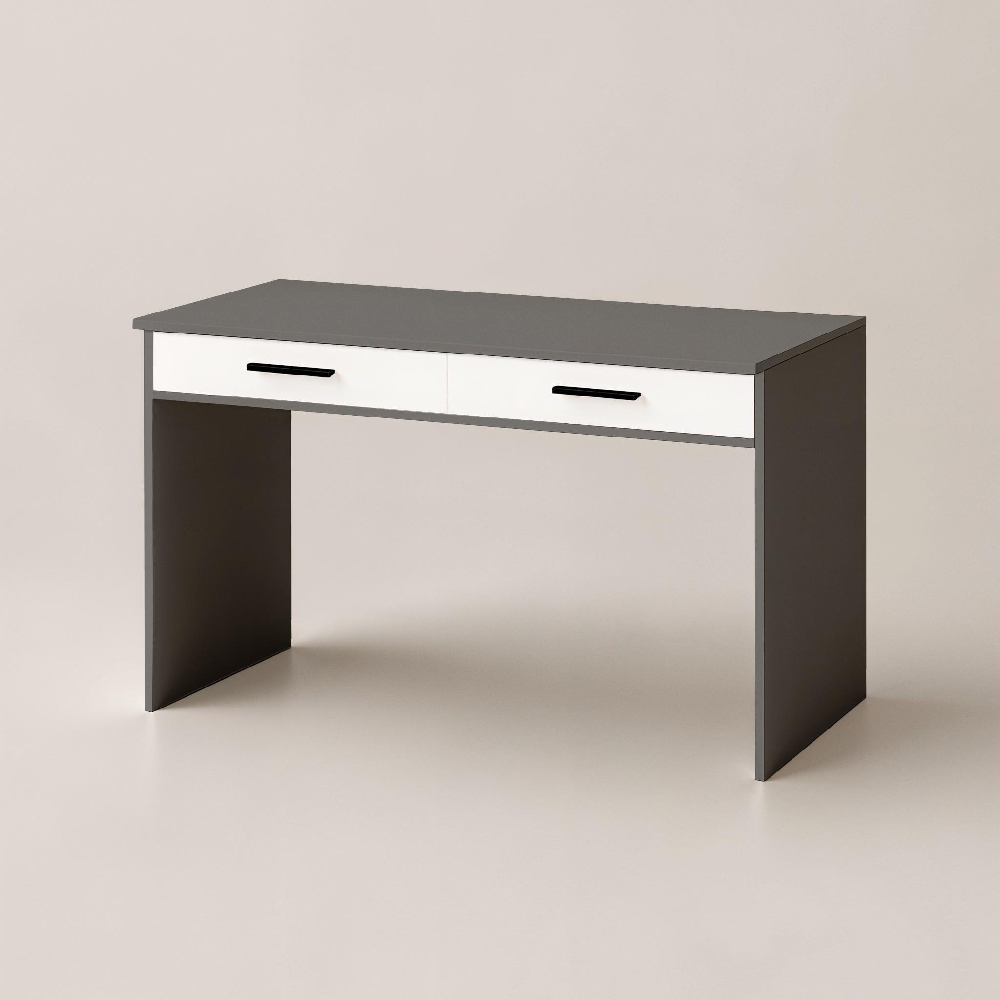 Туалетний стіл Amelia 1100х400х760 мм Антрацит/Білий - фото 2