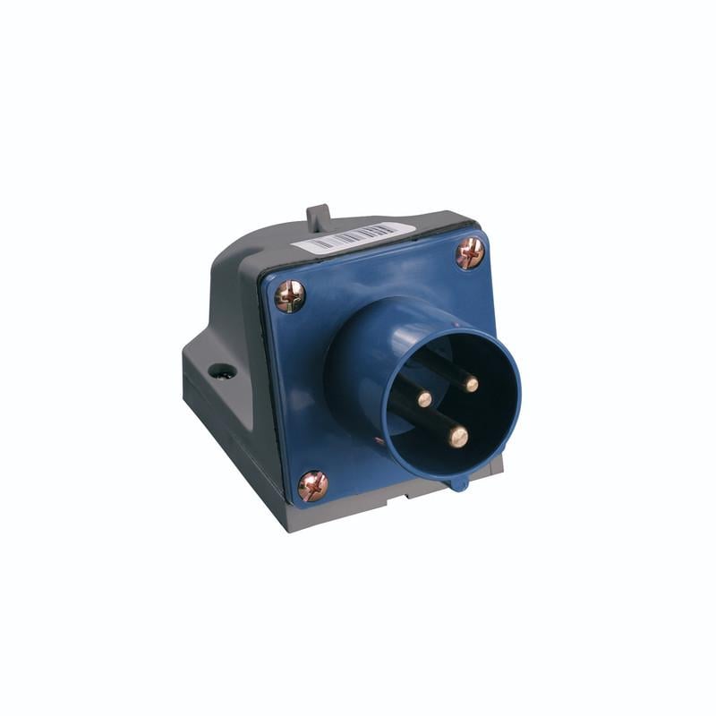 Силовая вилка UEC ЗСИ-513 2P+PE 16А 250 В стационарная IP44 Синий (PSR51-016-3-U)
