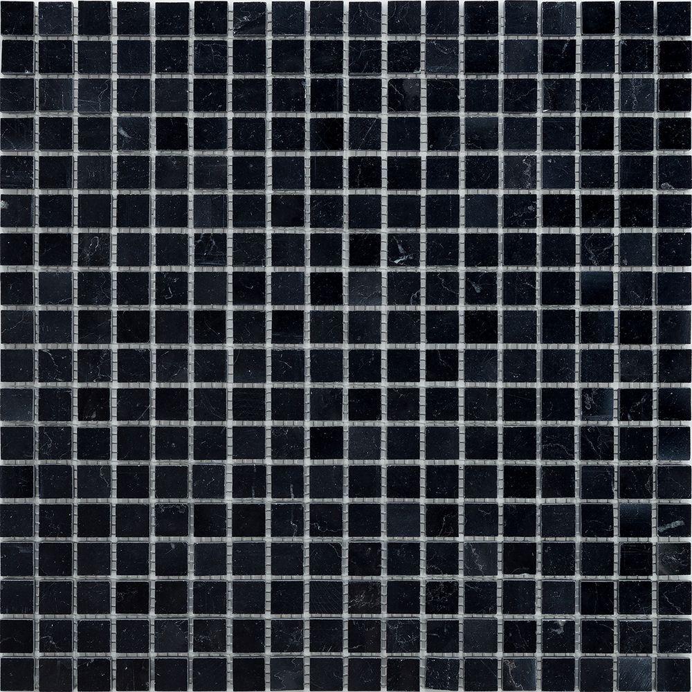 Мозаика Mozaico De Lux C-MOS Nero Marquina Pol (000917)