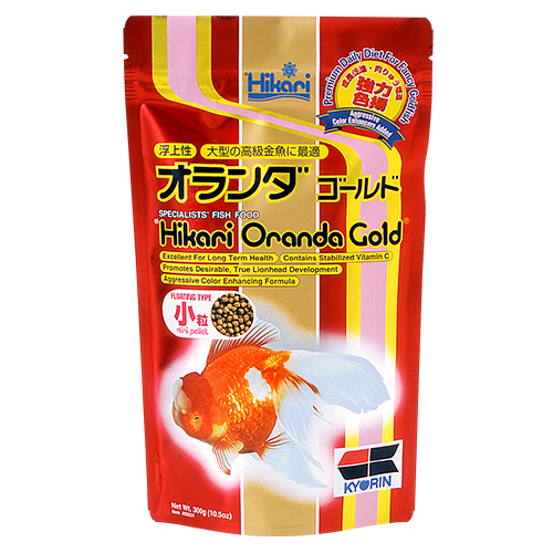 Корм плаваючий Hikari Oranda Gold для преміум золотих риб 8+ см з наростами на голові Mini S 2,7-3,0 мм 300 г (05631)