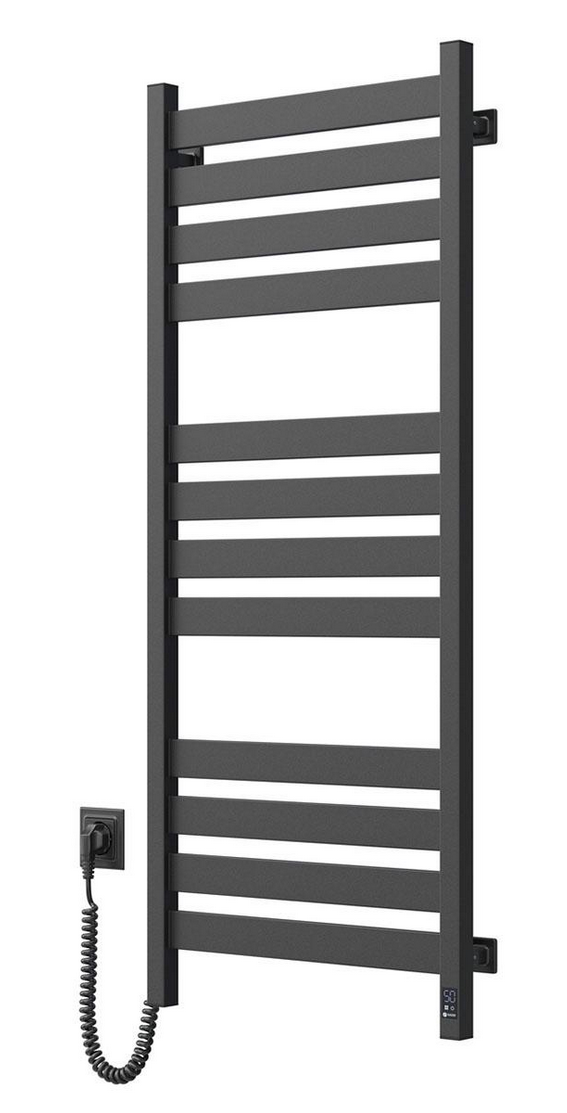 Полотенцесушитель Largo 500х1200 Sensor с Wi-Fi левый с таймером Черный муар (H12-244155-5012)