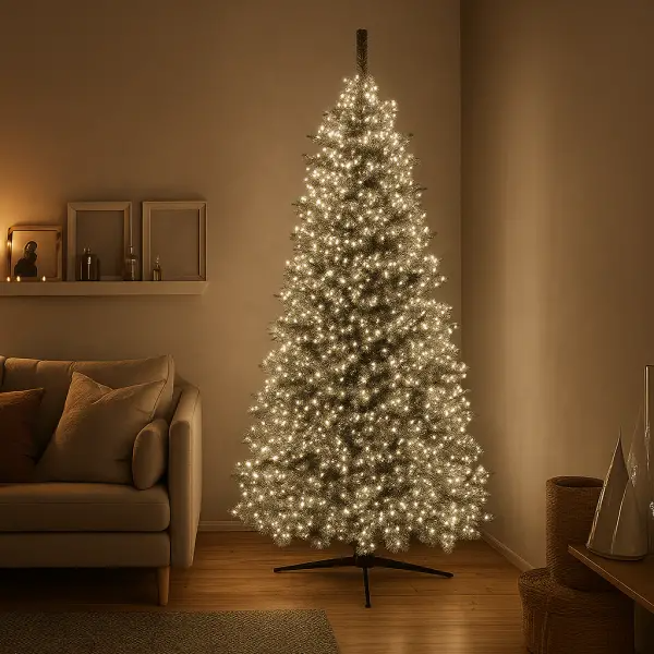 Гірлянда-нитка Роса хвойна лапа 3000 LED 100 м біла нитка Білий - фото 1