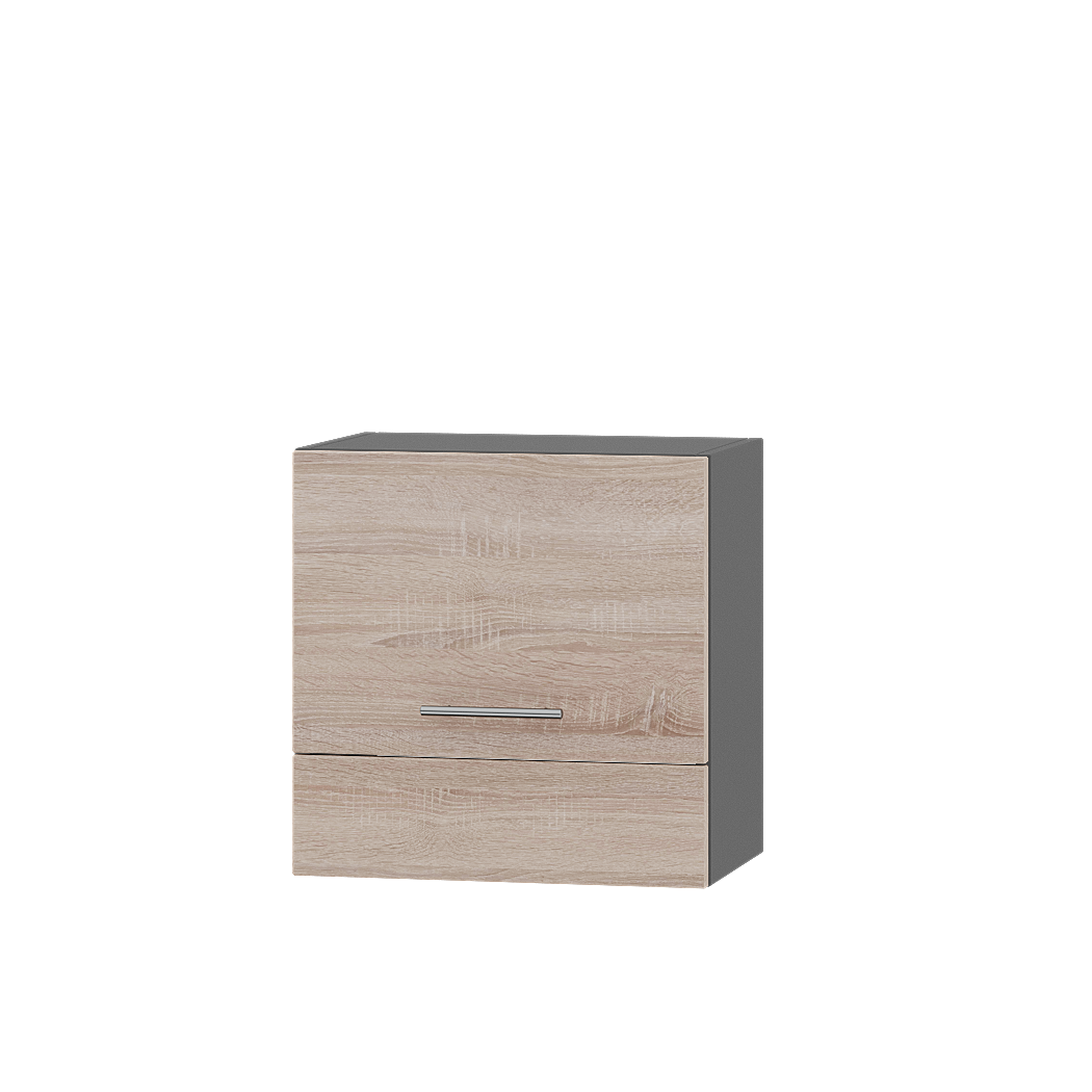 Шкаф верхний Эверест Оптима модуль Верх для вытяжки В11-500 50х30х50 см Дуб Сонома/Антрацит (08479)