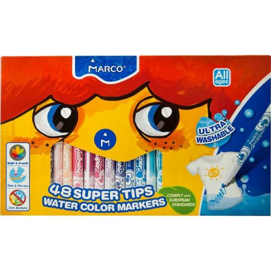 Фломастери Marco Ultra Washable що змиваються 48 кольорів (04091630)