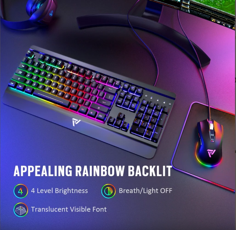 Набор клавиатура и мышь VicTsing PC279 для компьютерных игр - фото 5