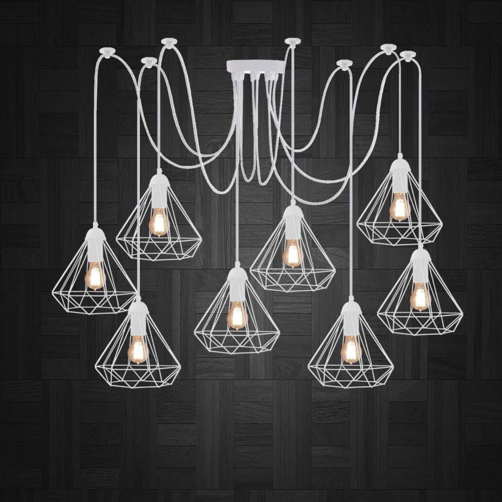 Люстра DIAMOND-8 WH