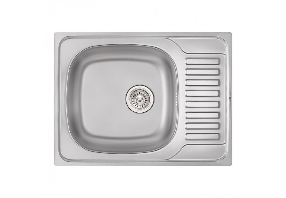 Кухонная мойка Q-tap 6550 0,8 мм Satin (QT6550SAT08)