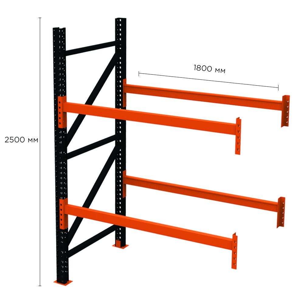 Стеллаж паллетный Emby PR-Heavy 2500x1800x1100 мм (1760440308) - фото 3
