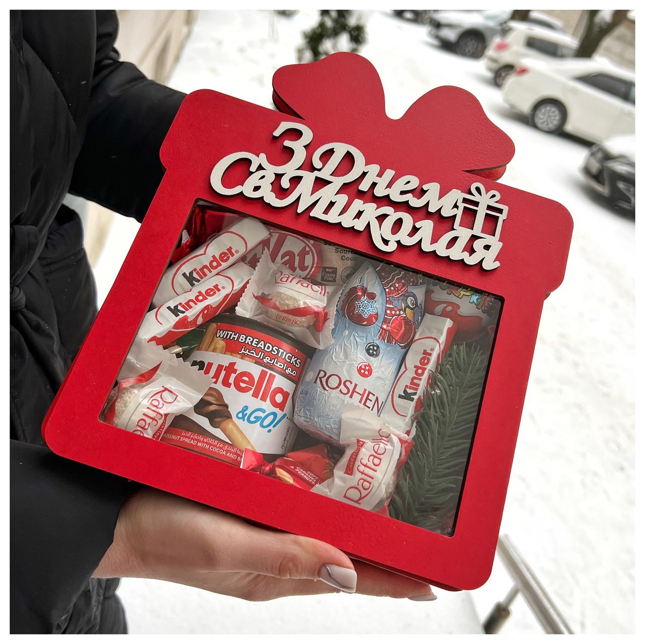 Подарунковий бокс до дня Святого Миколая з солодощами (2047089210) - фото 3 Подарунковий бокс до дня Святого Миколая з солодощами (2047089210) - фото 3