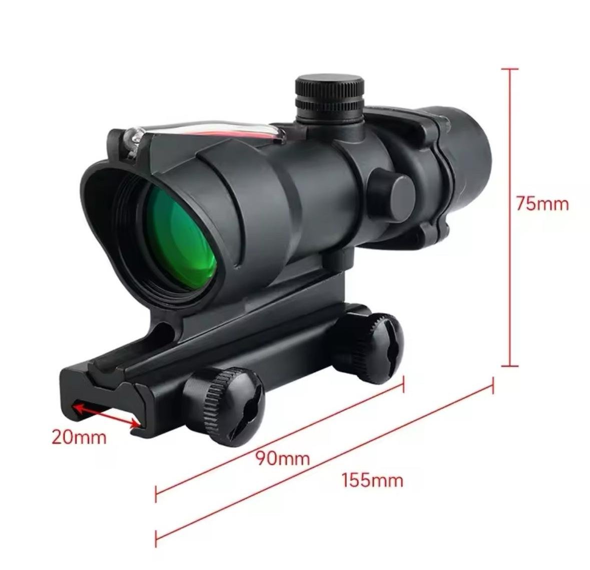 Оптический прицел SFU 4x32 ACOG Weaver/Picatinny автономной подсветкой (sfu-opt-0002) - фото 2 Оптический прицел SFU 4x32 ACOG Weaver/Picatinny автономной подсветкой (sfu-opt-0002) - фото 2