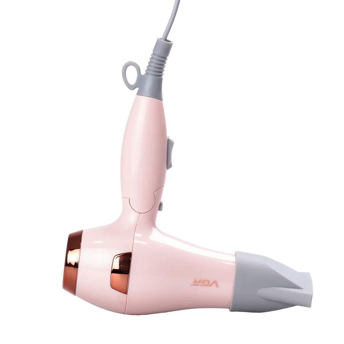 Фен для волос VGR HPV432 с концентратором 1000 Вт Розовый (4562)