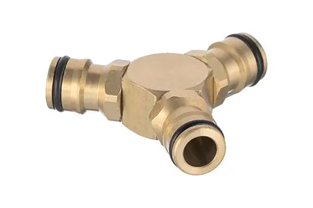 Трійник латунний для конектора Intertool-Storm 1/2" х 1/2" х 1/2" (GE-1203)