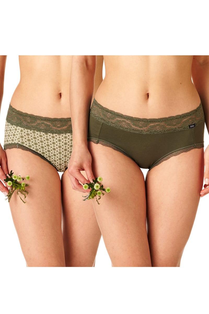 Трусики слип Key р. 3/M 2 шт. Зеленый (79329)