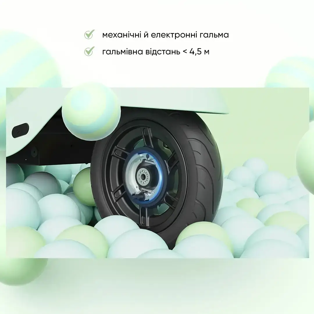 Электросамокат с сидением OKAI Ceetle PRO EA10C 10" 350 900 W 25Km/h 10,4Ah 55km 20% NFC App 29 кг Mint Green - фото 3