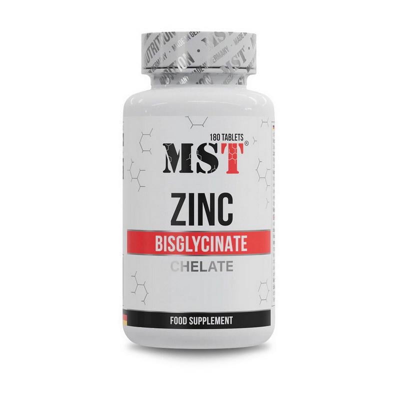 Цинк бисглицинат MST Zinc Bisglycinate Chelate 25 mg 180 табл.