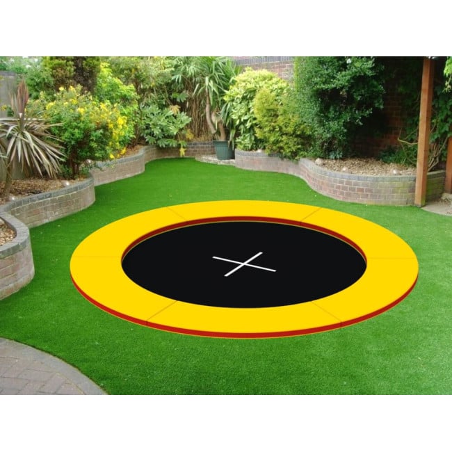 Батут грунтовий Kidigo 240 см Різнокольоровий (1629326977)